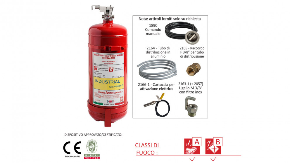 Estintore a schiuma automatico
