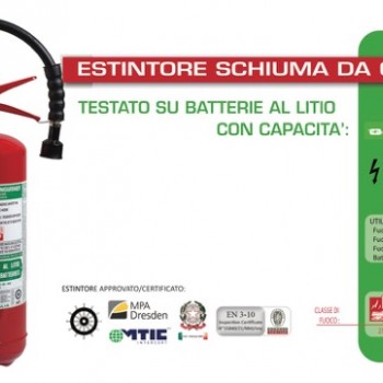 ESTINTORE PER BATTERIE