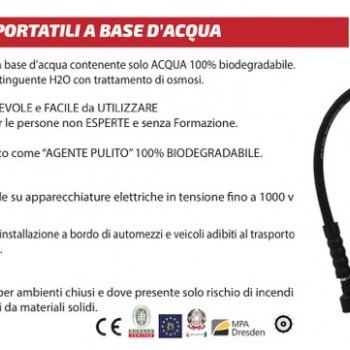 ESTINTORE A BASE D'ACQUA 6 LT.